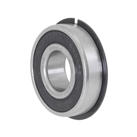 A & I Products Bearing, Ball; 6200 Series, Flat Edge, W/ Snap Ring 3" x3" x2" A-6204-2RSNR-I